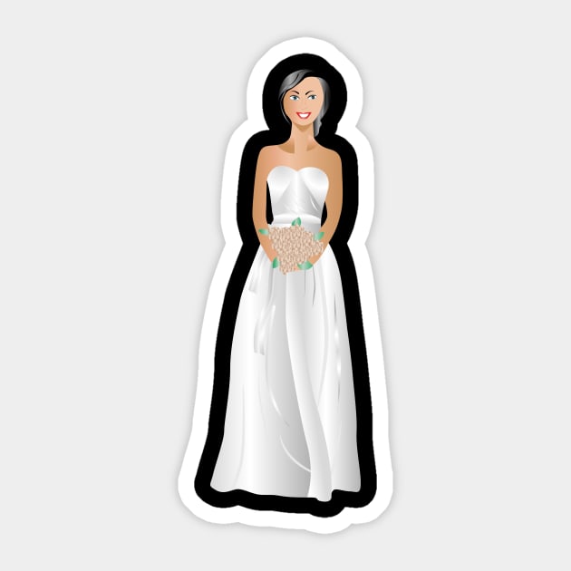 The Bride Sticker by Pet & Nature Lovers